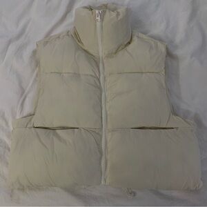 Ivory Puffer Vest